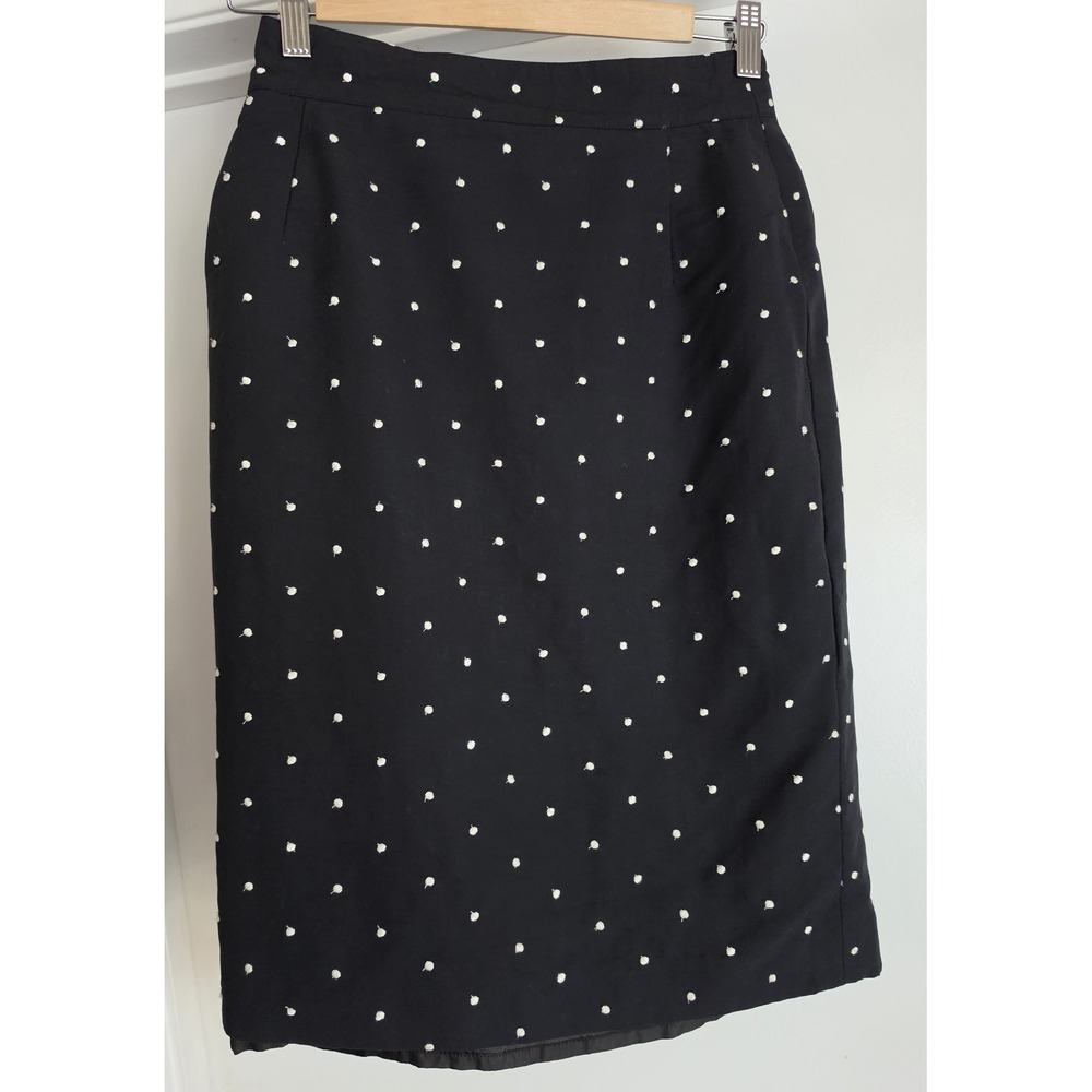 Vintage Mondi Polka Dot Skirt Size 38 Black Women Vintage West Germany Classic